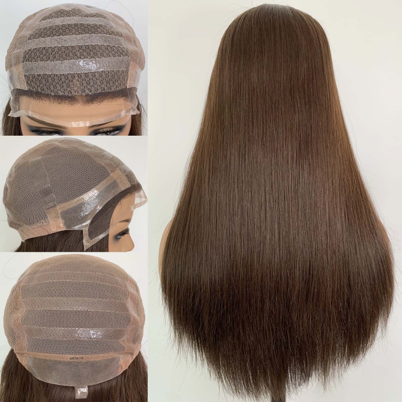 Jewish Brown Brunette wig for Alopecia