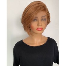 Short Style Pixie Cut Remy Human Hair Full lace Wig--BH15