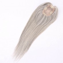 Grey Color Straight 3x5 Mono Topper Closure for Woman--TP13