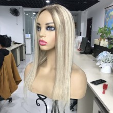 Invisible Q6 Mono Lace Hand-Tied Women Human Hair Topper--TPQ6