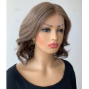 Highlights Mixed Wave Bob Human Hair 13x4 Lace Wig--EM24