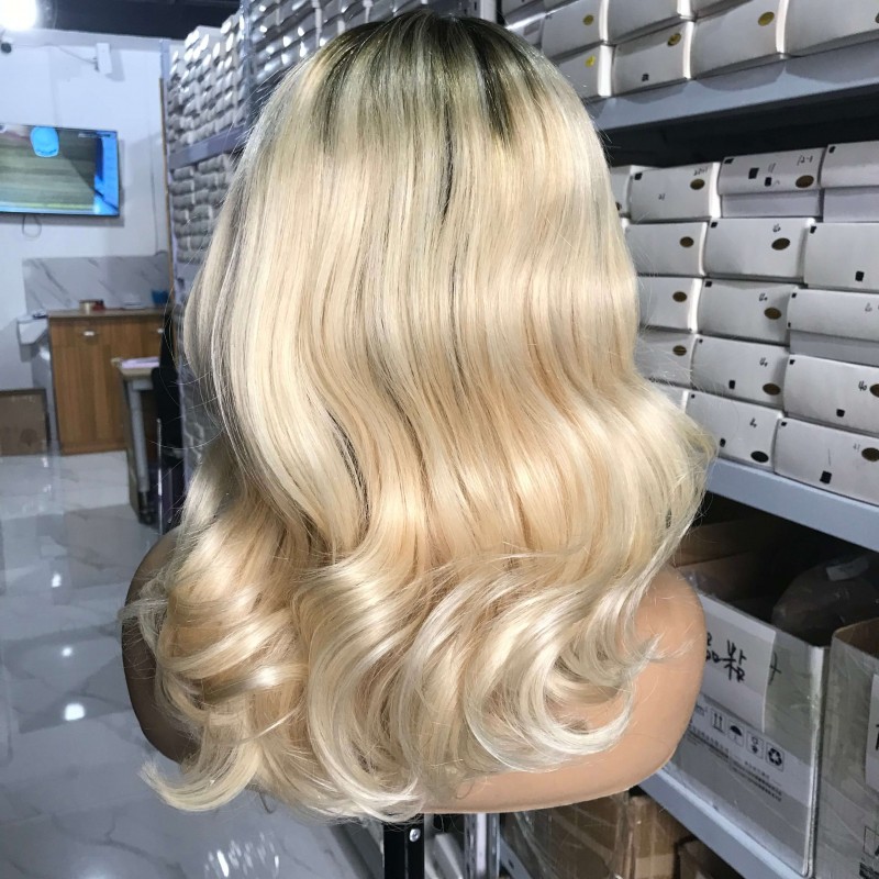 ash platinum blonde bob wave