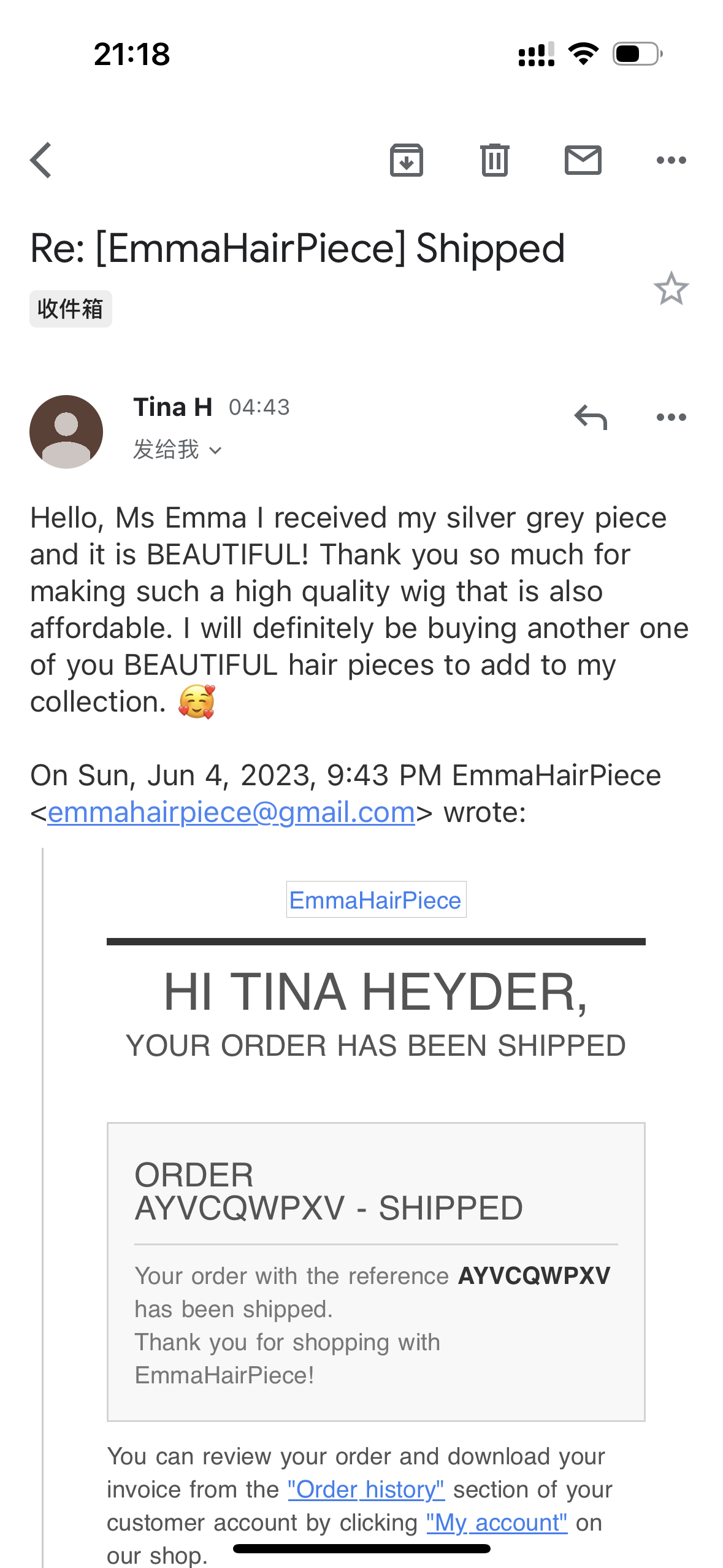 Emma Hair Piece Customers reviews